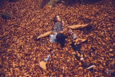 Photo engagement couple automne béziers