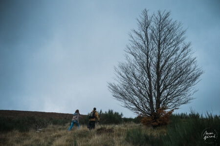 Photo engagement couple automne béziers