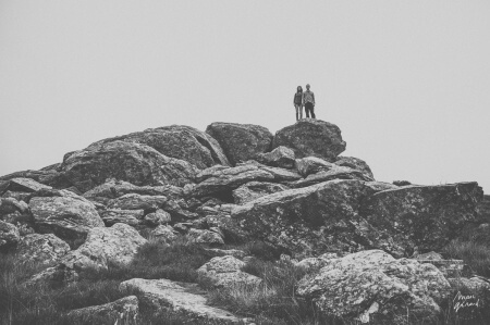 Photo engagement couple automne béziers