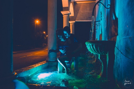 Photo engagement couple automne béziers