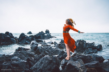 Shooting mode Béziers avec coiffe indienne