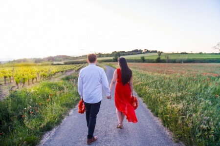 Séance photo engagement Hérault : Alexie et JM