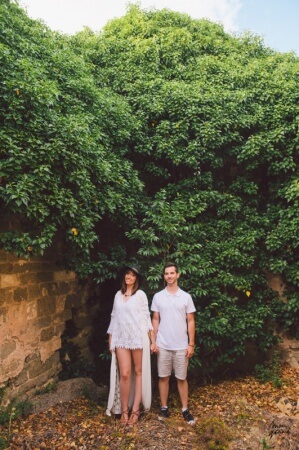 Photos de couple champ de blé