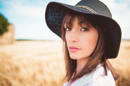 Photos de couple champ de blé