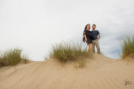 Photos de grossesse à la plage, Montpellier