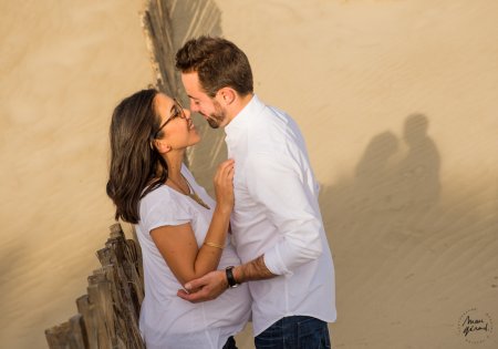 Photos de grossesse à la plage, Montpellier