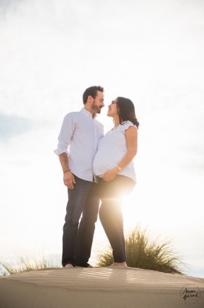 Photos de grossesse à la plage, Montpellier