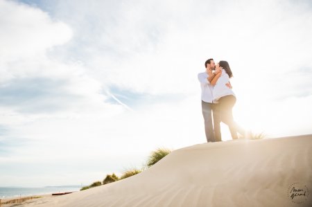 Photos de grossesse à la plage, Montpellier