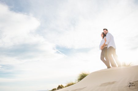 Photos de grossesse à la plage, Montpellier