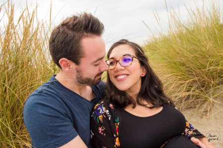 Photos de grossesse à la plage, Montpellier