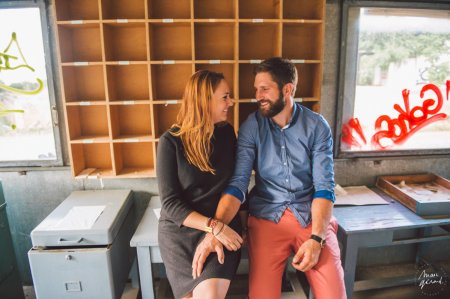Séance engagement dans une ancienne distillerie