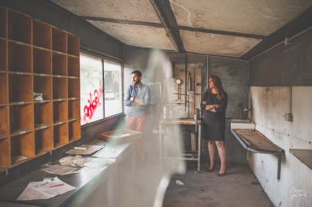 Séance engagement dans une ancienne distillerie