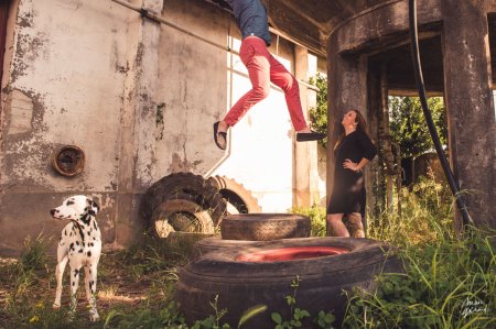 Séance engagement dans une ancienne distillerie