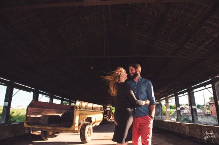 Séance engagement dans une ancienne distillerie
